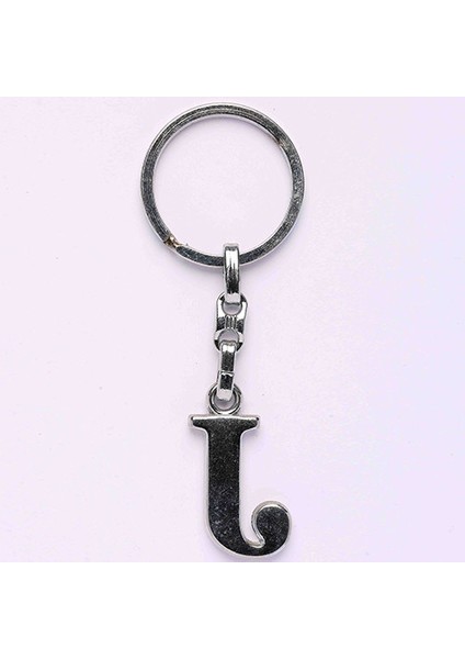 ( J Harfi) Anahtarlık Metalik KROM-ANAH469