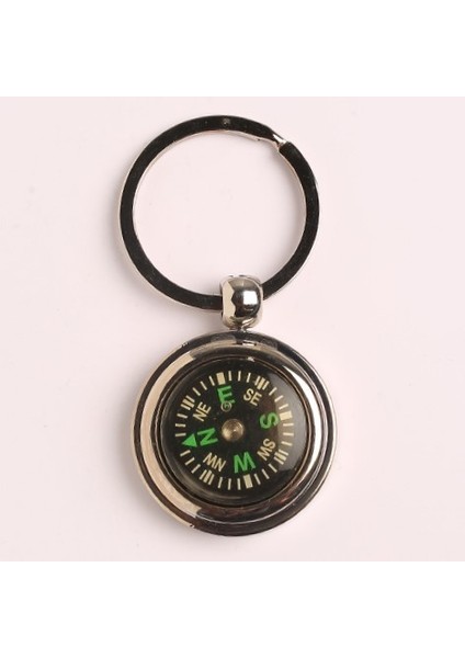 Pusulalı Çelik Anahtarlık-Metalik RENK-ANAH607