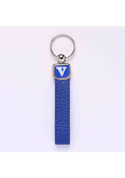 Deri Saplı Harf Anahtarlık Hafli-(V HARFİ)ANAH26