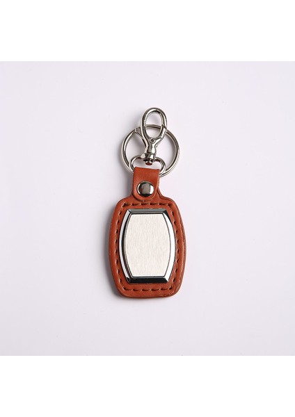 Deri Tasarım Anahtarlık KAHVERENGİ-(M6)-ANAH401