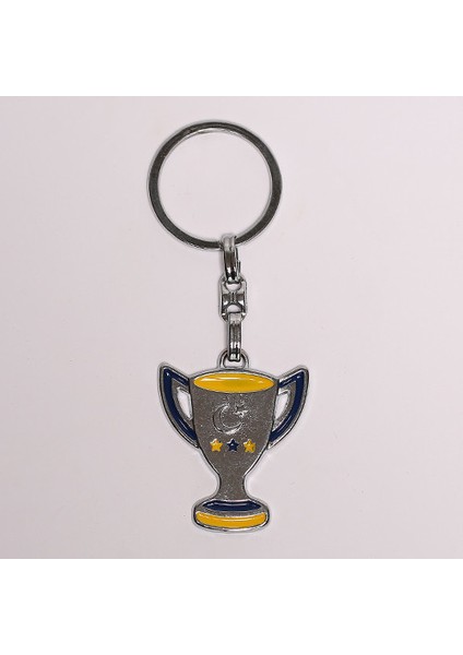 Kupa Figürlü Anahtarlık-(Sarı-Lacivert )ANAH430