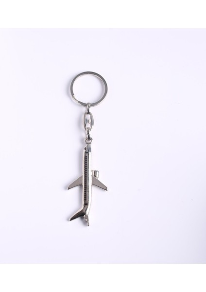 Metal-Krom Yolcu Uçağı Tasarımlı ANAHTARLIK-ANAH474