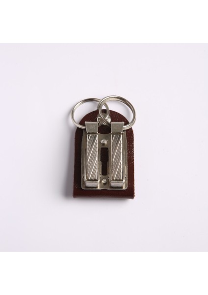 Deri Tasarım Anahtarlık KAHVERENGİ-(M4)-ANAH399