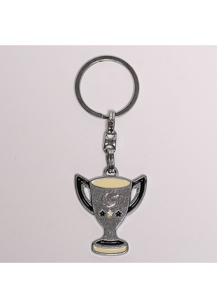 Kupa Figürlü Anahtarlık (Siyah-Beyaz ) -ANAH432