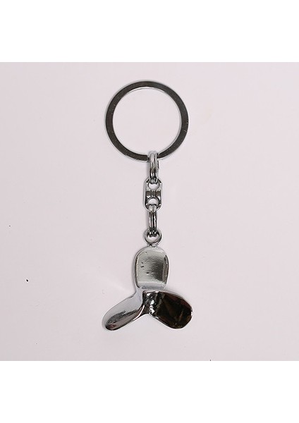 Pervane Figürlü Anahtarlık (Metalik Gri )-ANAH440