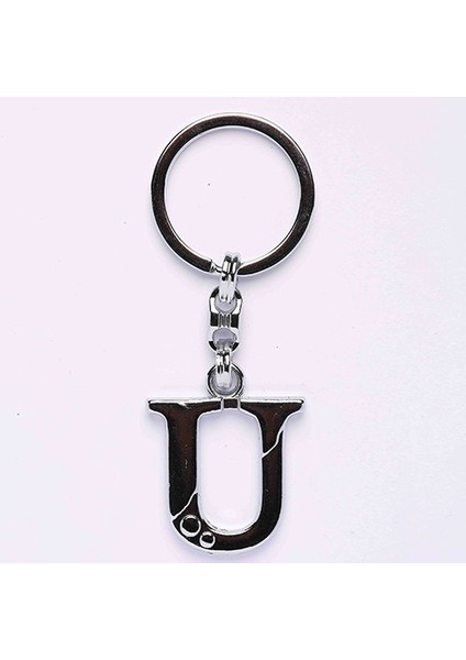 Metalik Krom ve Harf Anahtarlık-(U HARFİ)ANAH50