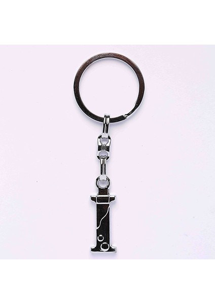 Metalik Krom ve Harf Anahtarlık-(I HARFİ)ANAH48