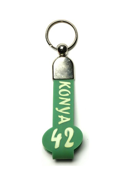 Slikon Saplı Şehir Plaka ANAHTARLIK-(KONYA42)ANAH88