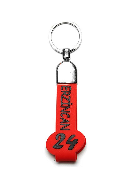 Slikon Saplı Şehir Plaka ANAHTARLIK-(ERZİNCAN24)ANAH91