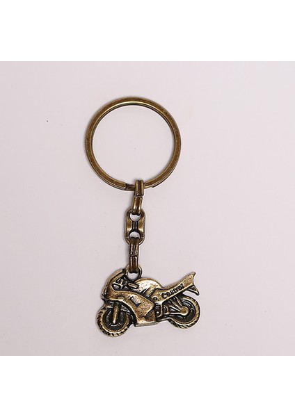 Motosiklet Figürlü Bronz Krom ANAHTARLIK-ANAH478