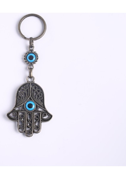 Nazar Boncuklu Fatma'nın Eli Tasarımlı ANAHTARLIK-ANAH482