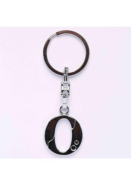 Metalik Krom ve Harf Anahtarlık-(O HARFİ)ANAH39