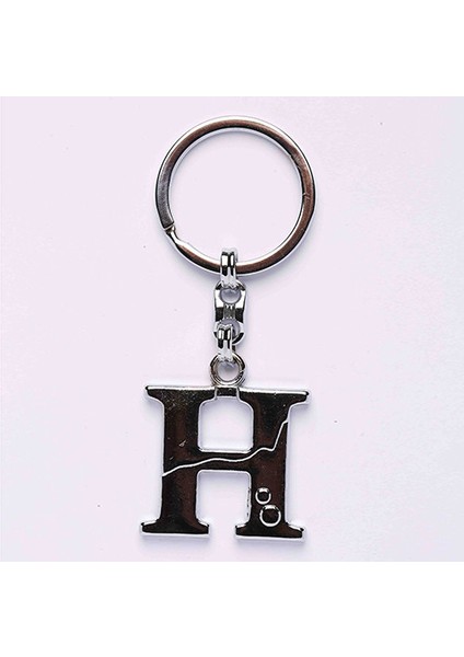 Metalik Krom ve Harf Anahtarlık-(H HARFİ)ANAH46