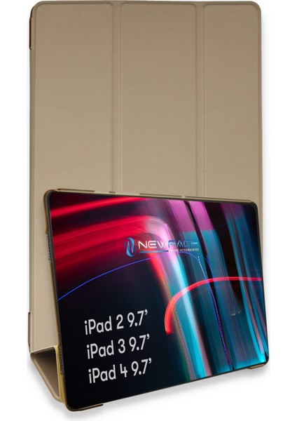 Ipad 4 9.7 Kılıf Tablet Smart Kılıf - Gold