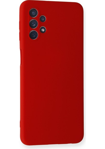 Samsung Galaxy A52 Kılıf Nano Içi Kadife Silikon - Kırmızı 300099