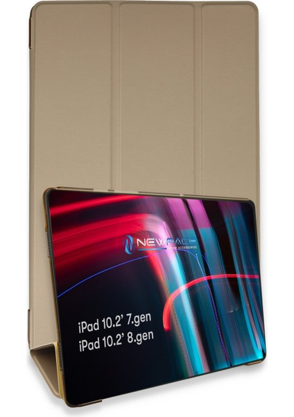 Ipad 10.2 (7.nesil) Kılıf Tablet Smart Kılıf - Gold