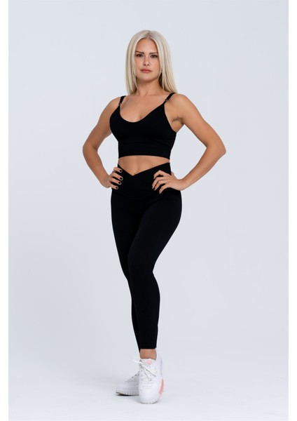 Dikişsiz Spor Tayt | Seamles Leggings | Fitilli | Anvelop Model |