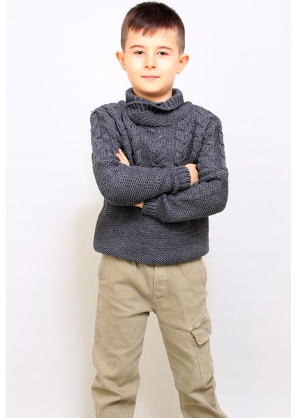 Şal Yaka Çocuk Kazak (C20-18573) fiyatları