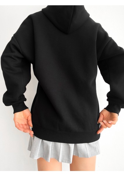 Kadın Oversize Fermuarlı Sweatshirt Hırka fırsatları