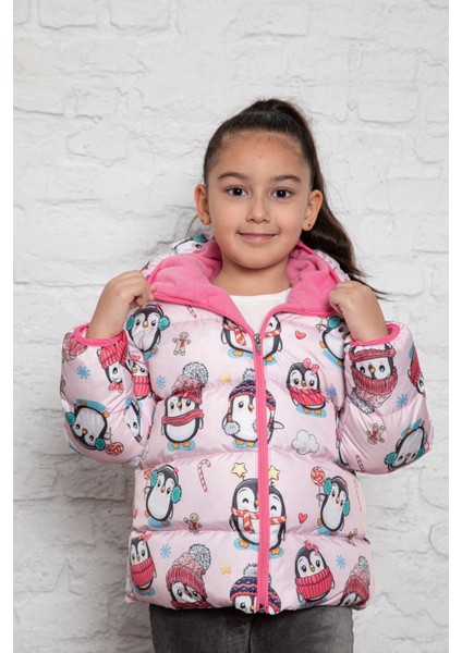 Penguen Baskılı Içi Polar Bebe Mont fiyatları