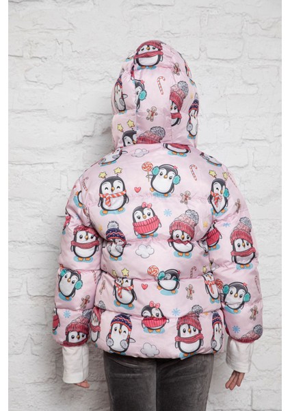 Penguen Baskılı Içi Polar Bebe Mont indirimleri