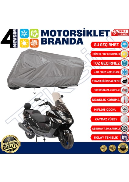 Daelim S3 Advance 250 Arka Çanta Uyumlu Motosiklet Brandası Motor Brandası (A+ Kalite) fiyatları