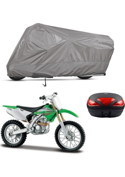 Kawasaki Kx 250F Arka Çanta Uyumlu Motosiklet Brandası Motor Brandası (A+ Kalite)