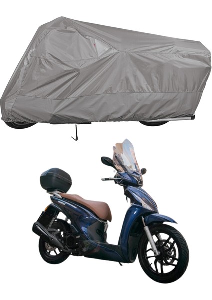 Kymco People 125 Arka Çanta Uyumlu Motosiklet Brandası Motor Brandası (A+ Kalite)