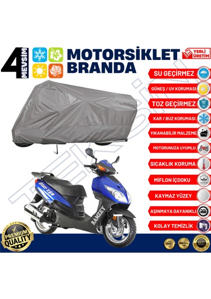 Ramzey Rmz 125 T-22 Arka Çanta Uyumlu Motosiklet Brandası Motor Brandası (A+ Kalite) fiyatları