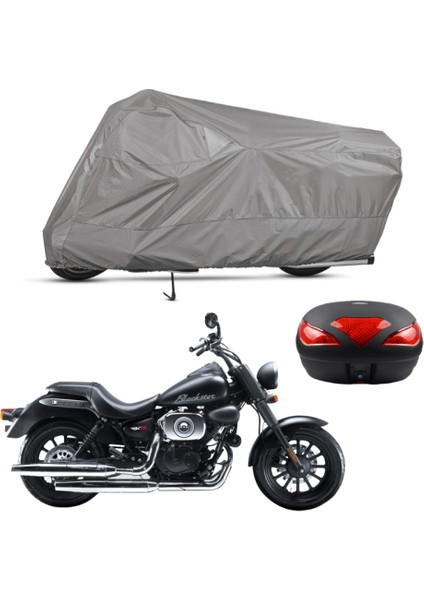 Rks Blackster 250I Arka Çanta Uyumlu Motosiklet Brandası Motor Brandası (A+ Kalite)