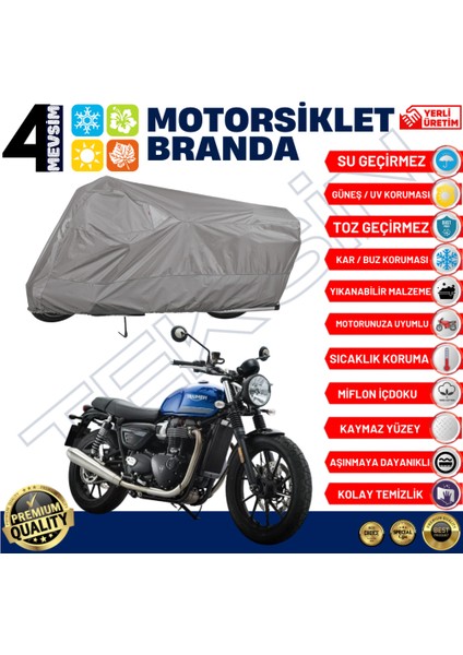 Triumph Street Twin Motosiklet Brandası Motor Branda (A+ Kalite) fiyatları