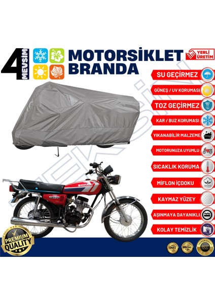 Shinari Taipar 125CC Arka Çanta Uyumlu Motosiklet Brandası Motor Brandası (A+ Kalite) fiyatları