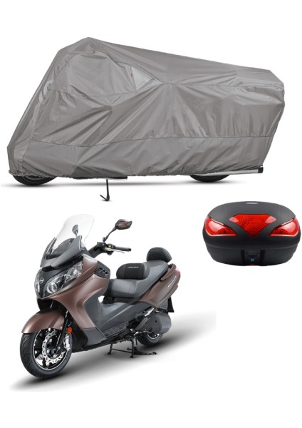 Sym Maxsym 600 I Abs Arka Çanta Uyumlu Motosiklet Brandası Motor Brandası (A+ Kalite)