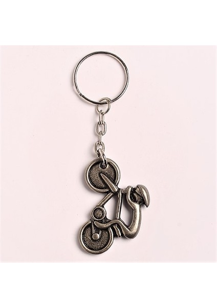 Bisiklet Tasarımlı Metal-Krom ANAHTARLIK-ANAH333-5