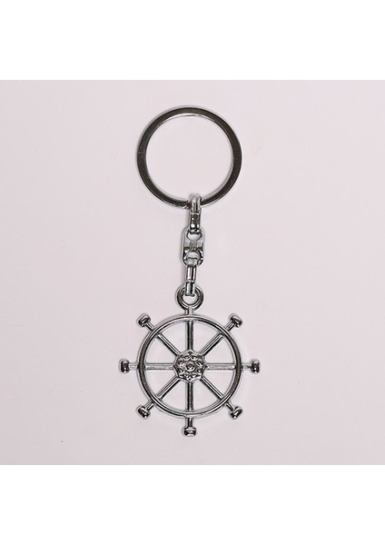 Dümen Temalı Gümüş Rengi ANAHTARLIK-ANAH324