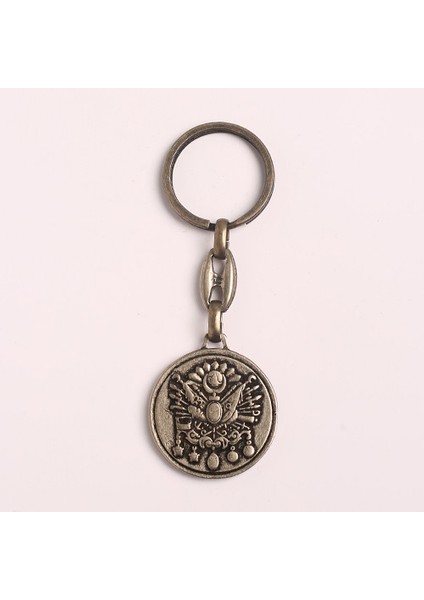 Tasarımlı Tuğra- Krom ANAHTARLIK-ANAH347-2