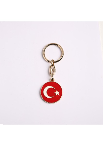 Türkbayrağı Temalı ANAHTARLIK-SARI-ANAH672