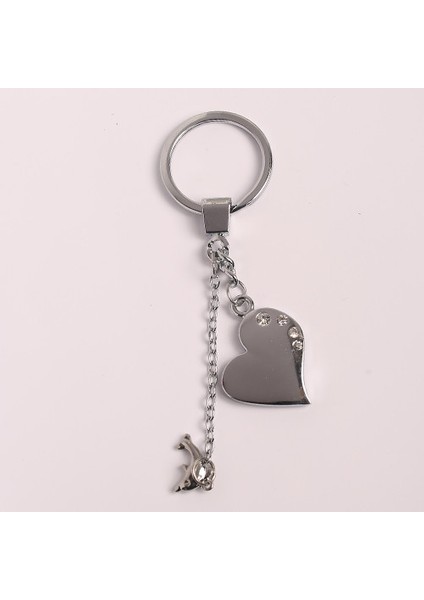 Yunus ve Taşlı Kalp Tasarımlı ANAHTARLIK-ANAH781