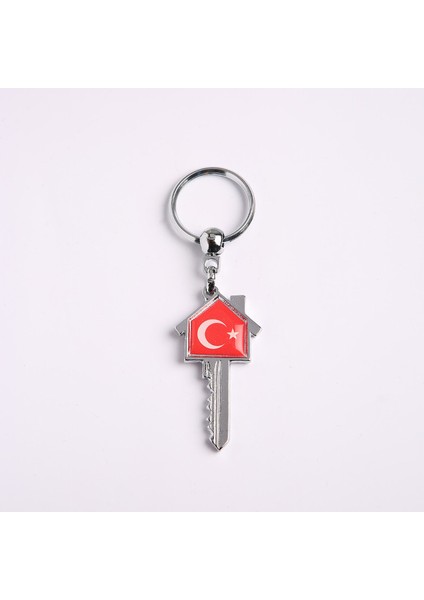 Türk Bayrağı Temalı Anahtar Tasarımlı ANAHTARLIK-ANAH669