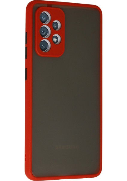 Samsung Galaxy A52 Kılıf Montreal Silikon Kapak - Kırmızı 300099