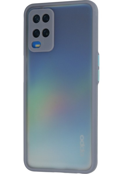 Oppo A54 4g Kılıf Montreal Silikon Kapak - Gri