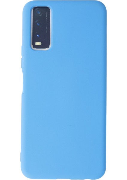 Vivo Y11S Kılıf Nano Içi Kadife Silikon - Mavi 300099