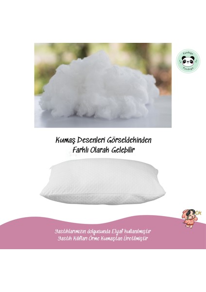 Yastık Boncuk Elyaf Antibakteriyel Uyku Yastığı Pamuklu 1000 gr + Pamuklu Fermuarlı Kılıf 1 Adet modelleri
