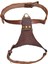 Köpek göğüs tasması hakiki deri küçük ırk kahverengi göğüs ölçüsü.:40-70 cm ayarlamalı boyun ölçüs:22-40cm dog harness GT1-10 1
