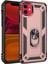 Apple iPhone 11 Kılıf Sofya Yüzüklü Silikon Kapak - Rose 1