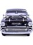 1957 Chevy Bel Air Siyah 1:18 Model Araba 1