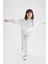 Kız Çocuk Gri Jogger Standart Fit Okul Eşofman Altı Y1078A622AU 1