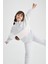 Kız Çocuk Gri Jogger Standart Fit Okul Eşofman Altı Y1078A622AU 4