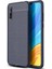 Huawei P Smart S Kılıf Focus Derili Silikon - Lacivert 1