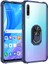 Huawei P Smart Pro 2019 Kılıf Arkası Şeffaf Köşeleri Renkli Tank Kılıf 1